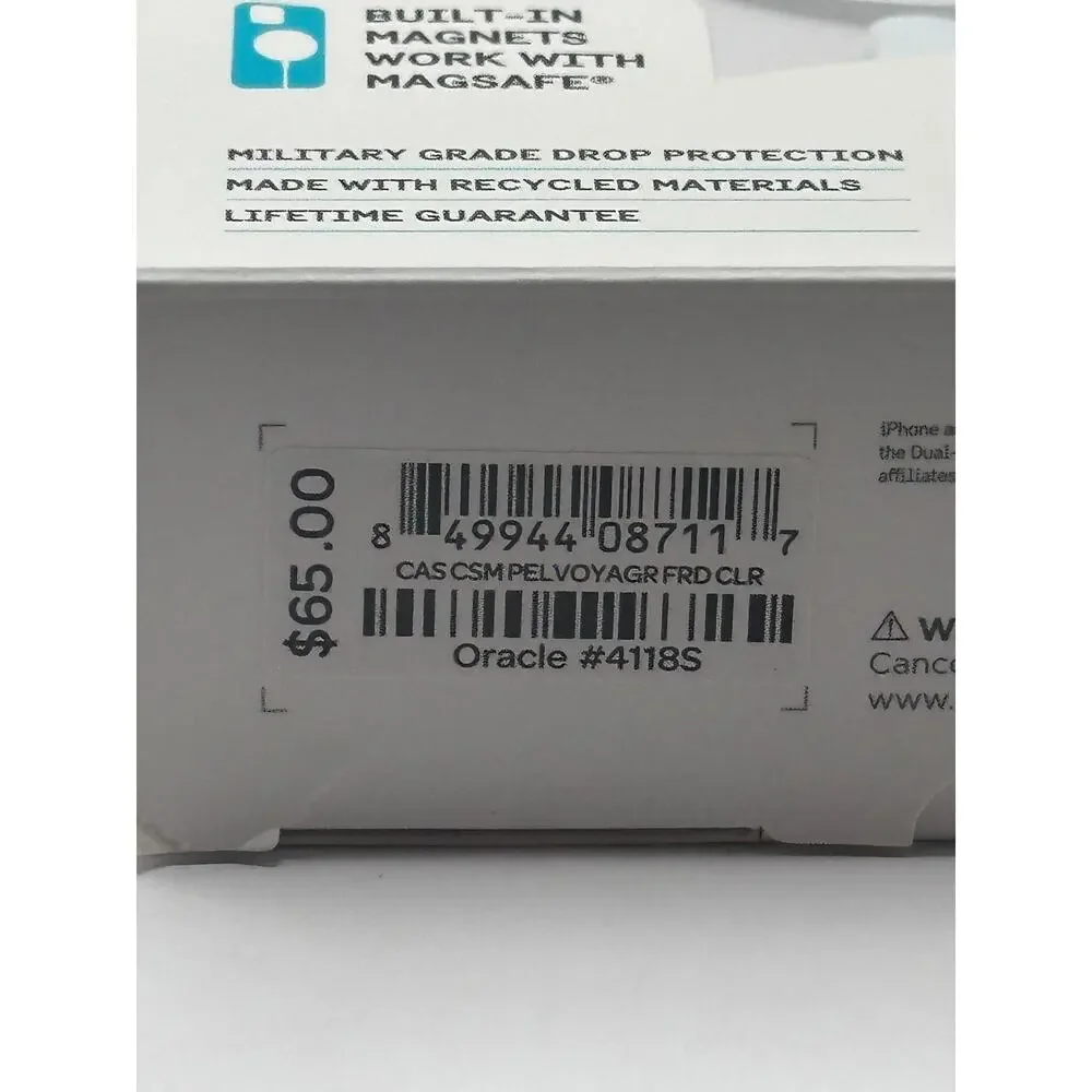 Pelican Voyager Magnetic iPhone 15 Pro Ultra Clear MagSafe NWT MSRP: $65.00